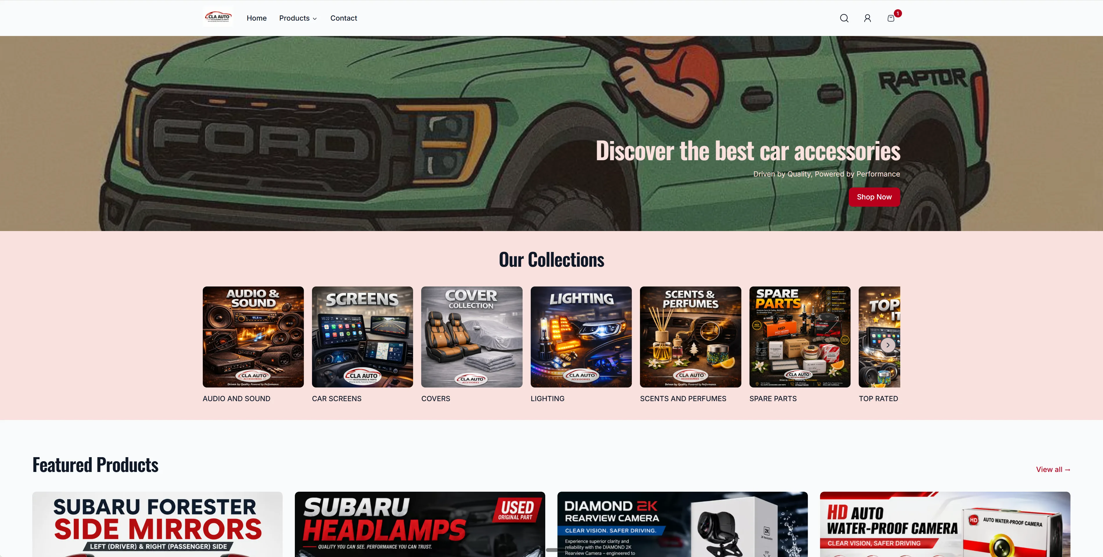 CLA Auto Accessories storefront on Kampe